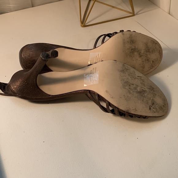 Enzo Angiolini Brown Shimmer Heels - Picture 4 of 7